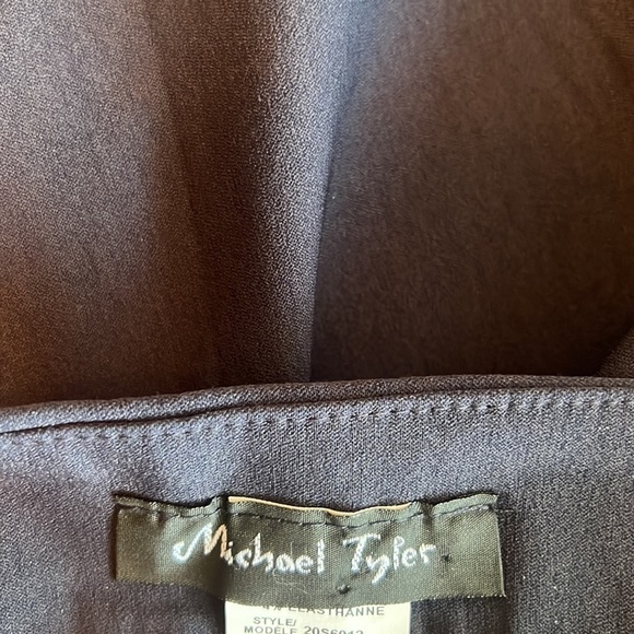 Michael Tyler Navy Blue Pencil Pull On Skirt Size 8 - Picture 6 of 9